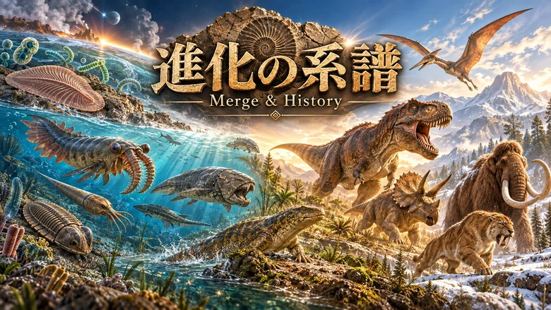進化の系譜 Merge & Historyの公式タイトルビジュアル