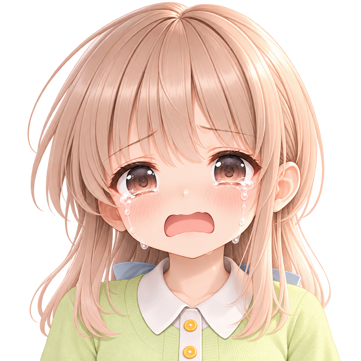 泣いているたのピクちゃん