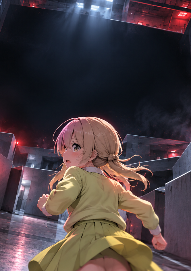 婚活ビルを逃げるたのピクちゃん