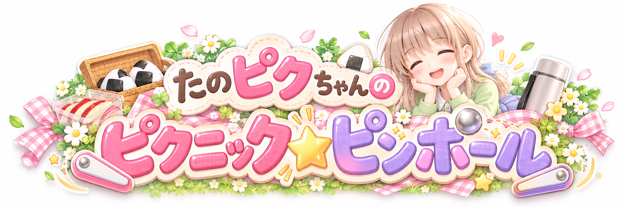 たのピクちゃんのピクニック★ピンボール 公式タイトルロゴ